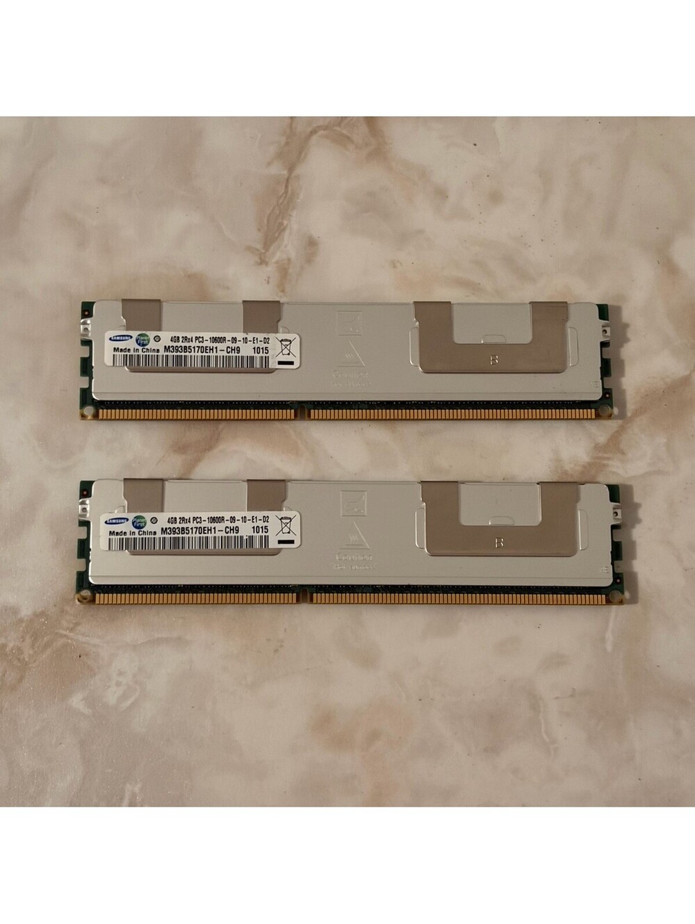 Samsung 8GB 2x4GB PC3-10600R DDR3 1333 ECC Reg Server Memory RAM M393B5170EH1